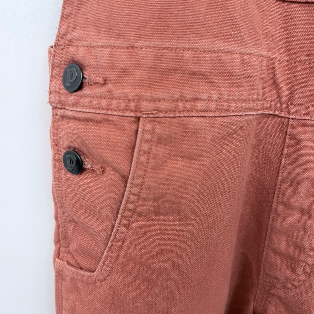 Patagonia All Seasons Hemp Canvas Bib Overalls Womens XS Rust Red Utility - Picture 9 of 11